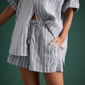 AE77 Premium Linen Pull-on Shorts Size S